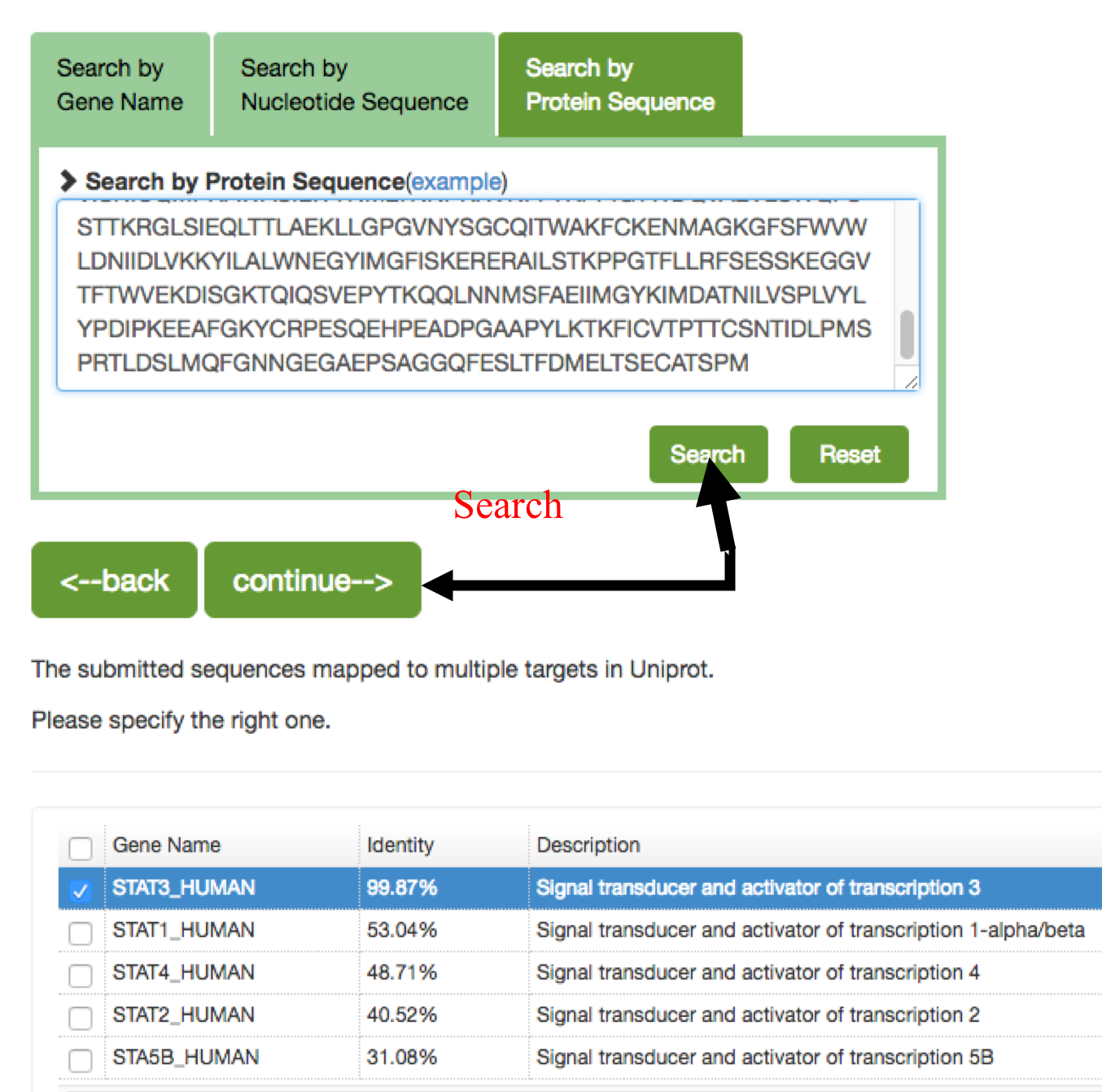 Gene-centric query